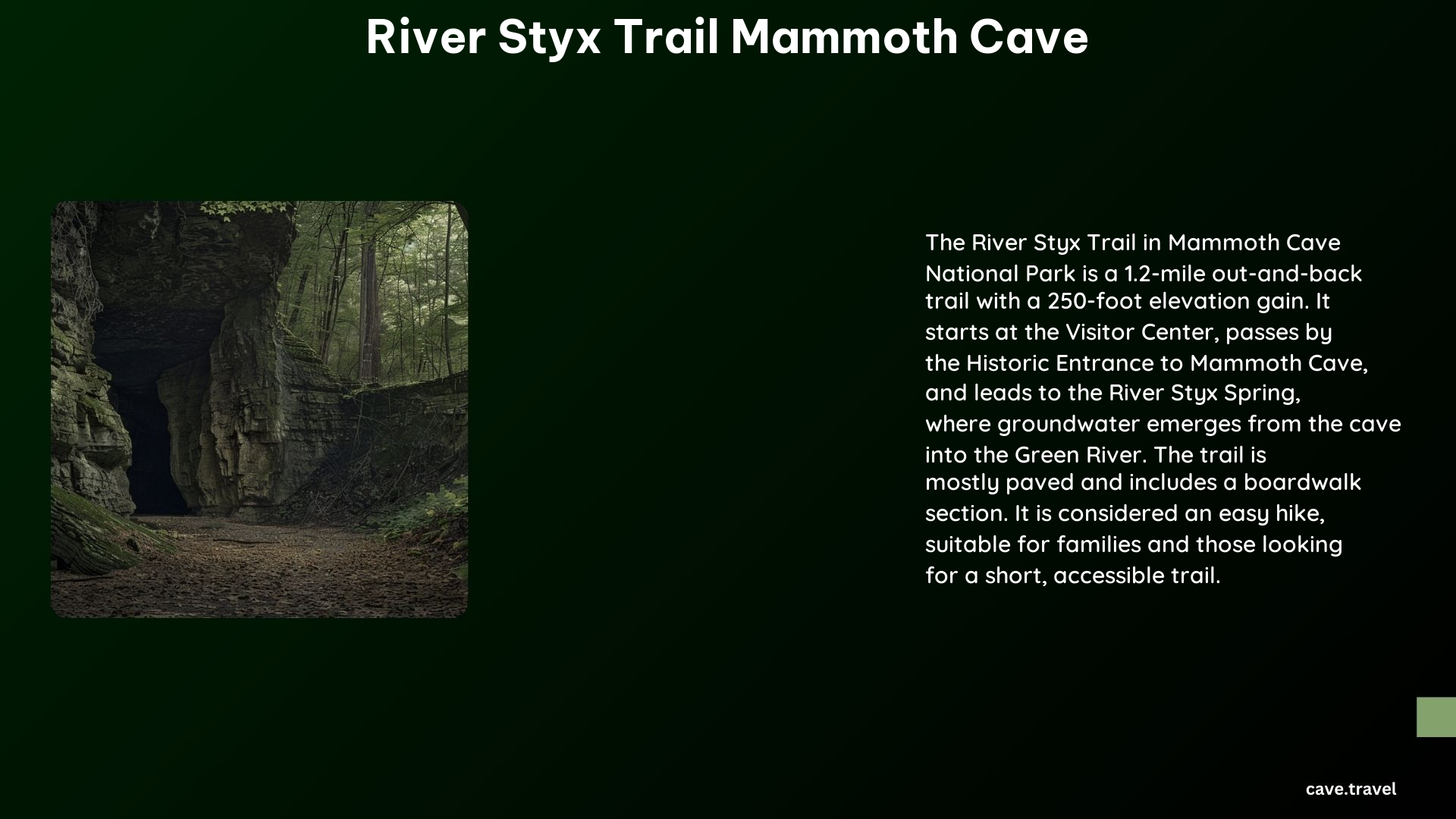 River Styx Trail Mammoth Cave