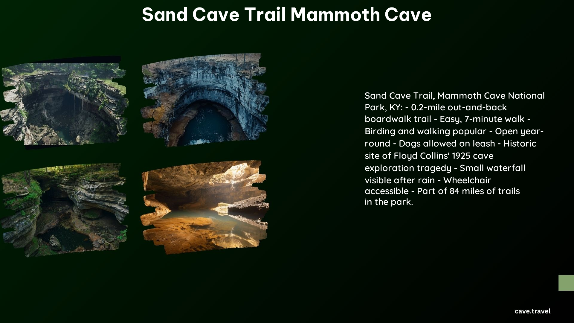 Sand Cave Trail Mammoth Cave