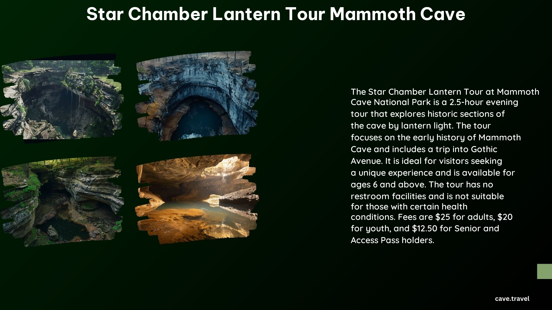 Star Chamber Lantern Tour Mammoth Cave