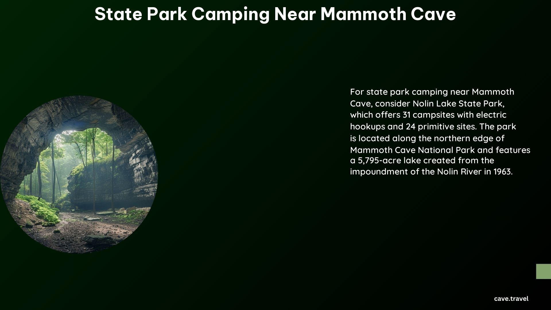 State Park Camping Near Mammoth Cave