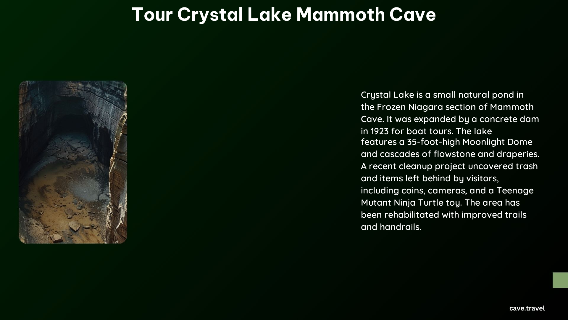 Tour Crystal Lake Mammoth Cave