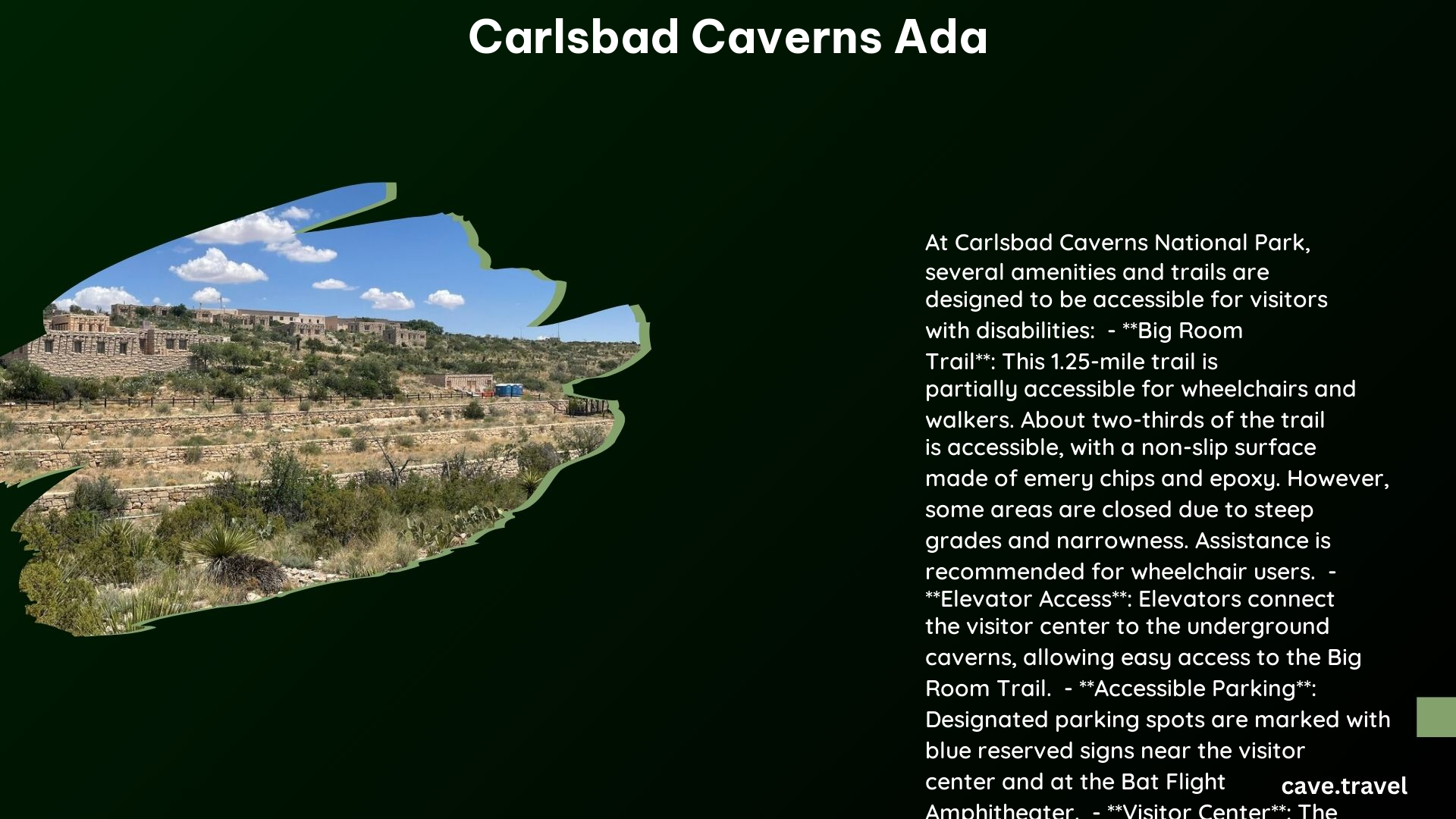 carlsbad caverns ada