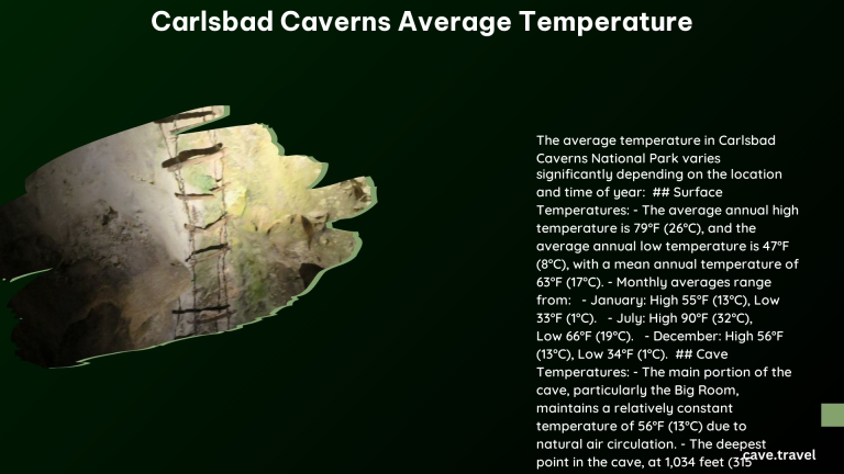 carlsbad caverns average temperature