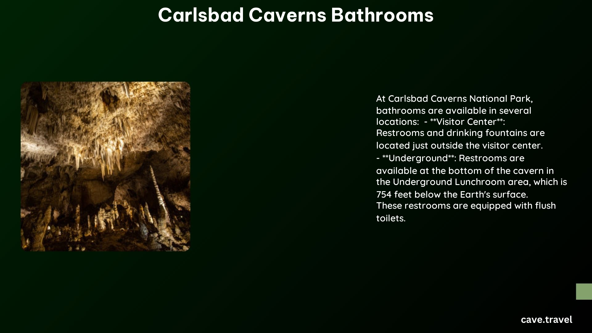 carlsbad caverns bathrooms