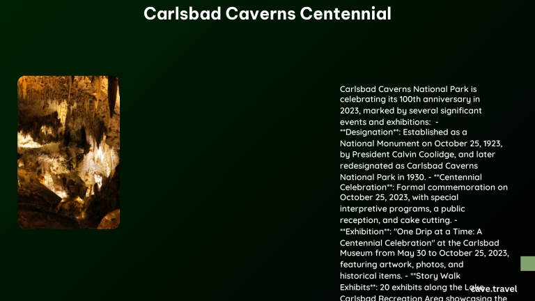 carlsbad caverns centennial