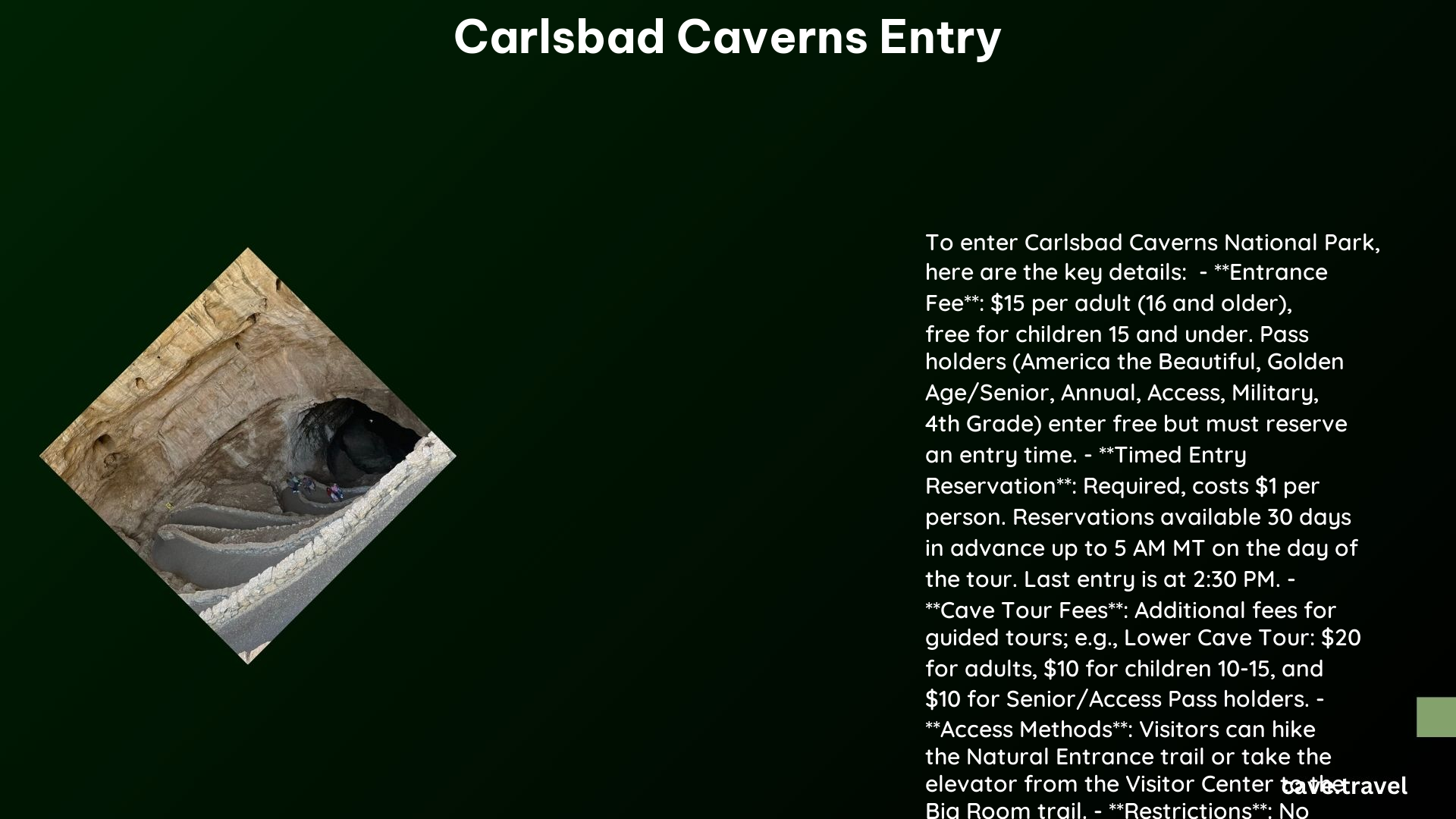 carlsbad caverns entry