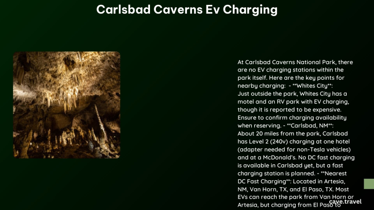 carlsbad caverns ev charging