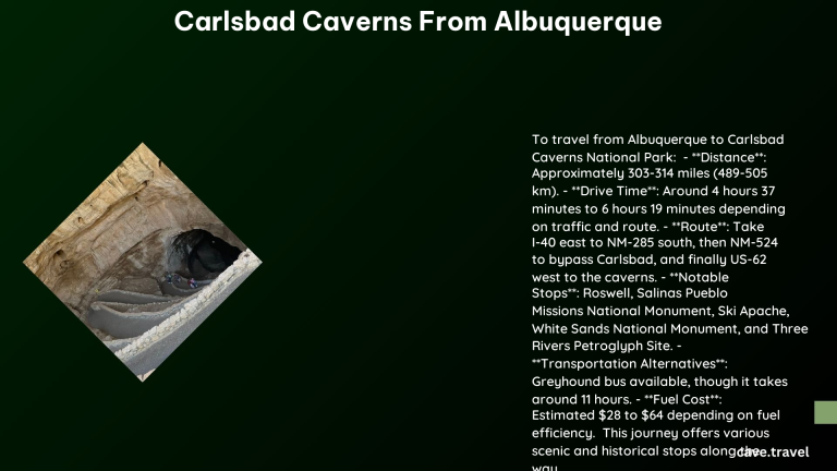 carlsbad caverns from albuquerque