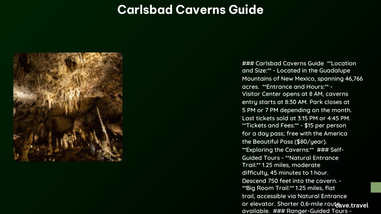 carlsbad caverns guide