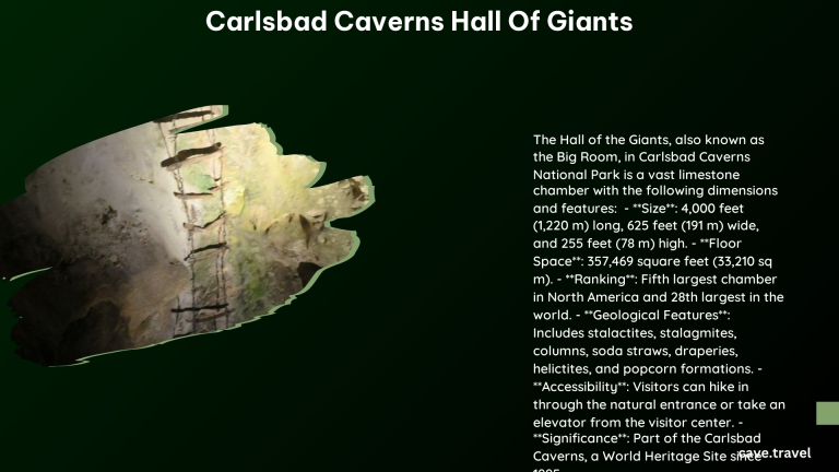 carlsbad caverns hall of giants