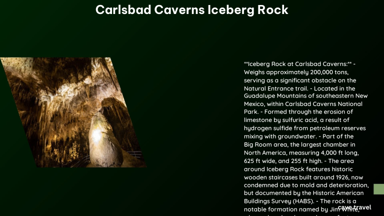 carlsbad caverns iceberg rock