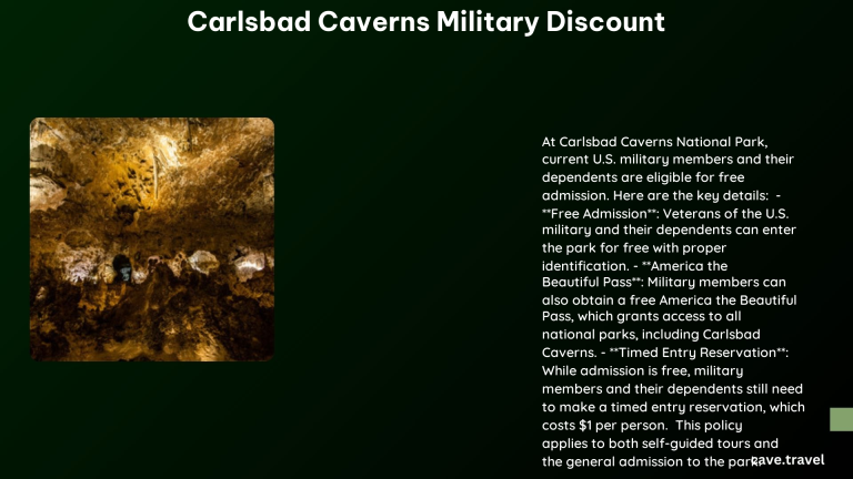 carlsbad caverns military discount