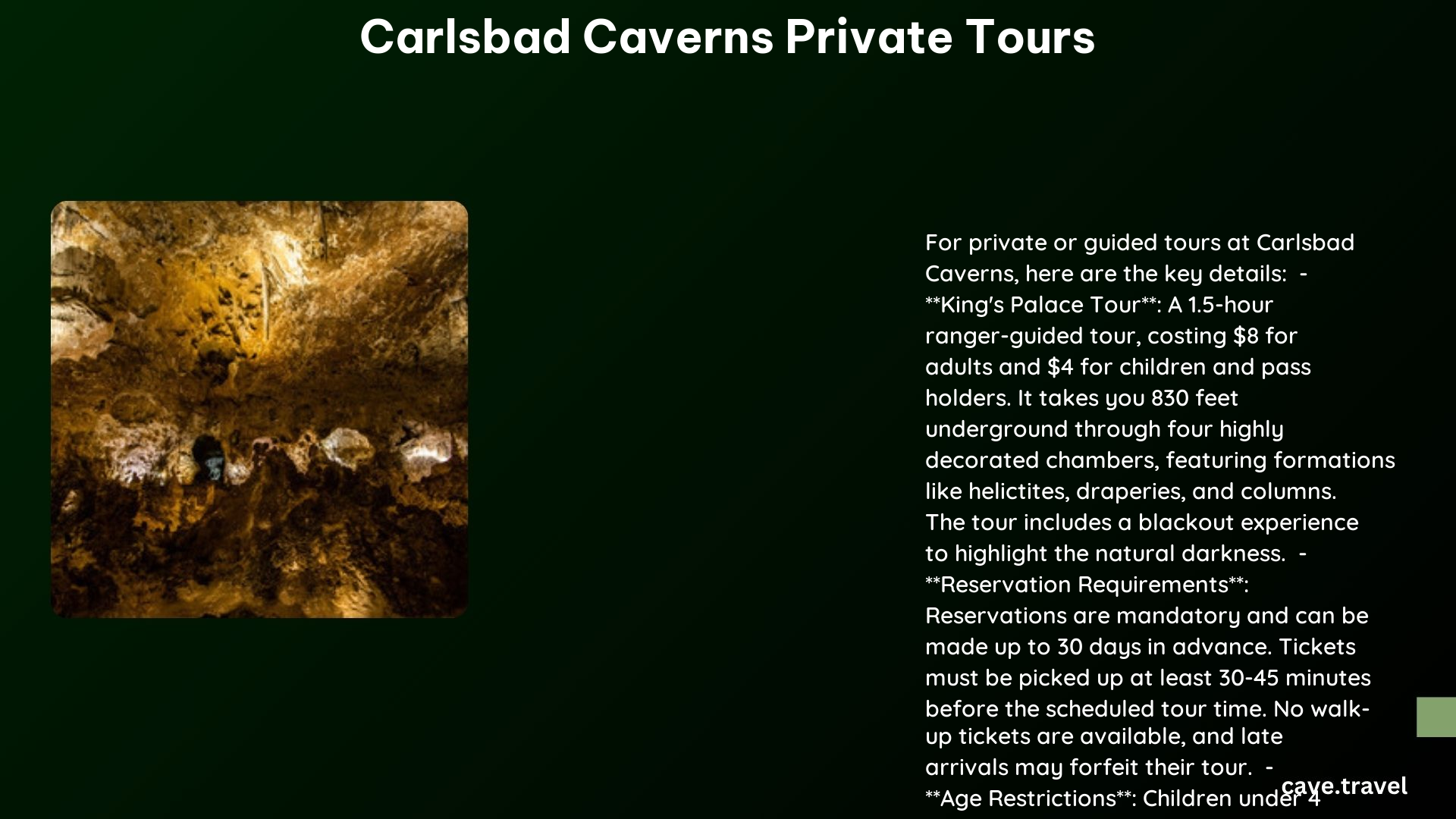 carlsbad caverns private tours