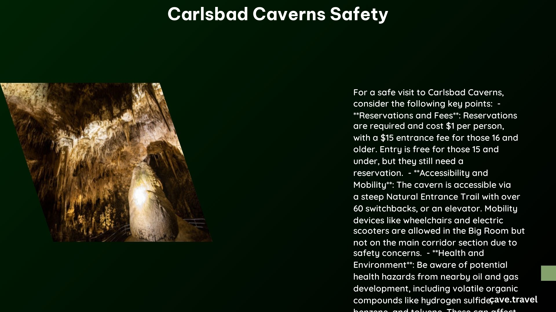 carlsbad caverns safety