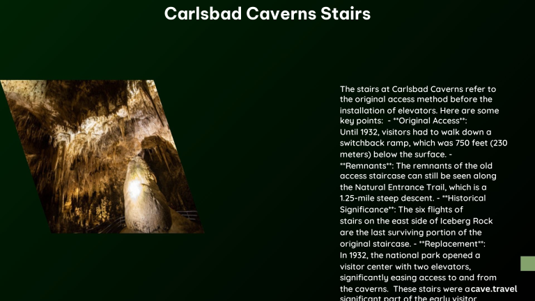 carlsbad caverns stairs