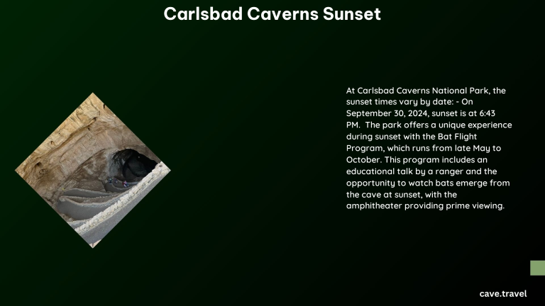 carlsbad caverns sunset