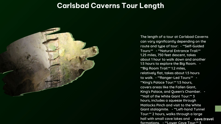 carlsbad caverns tour length