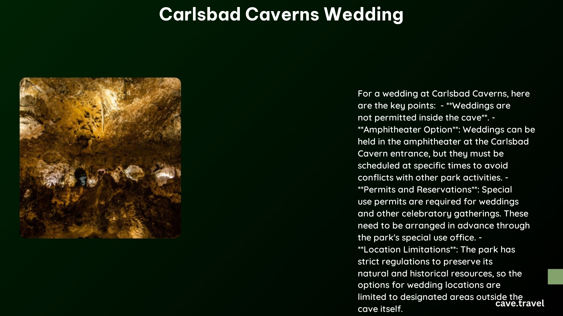 carlsbad caverns wedding