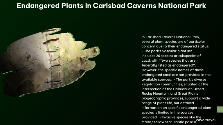 endangered plants in carlsbad caverns national park