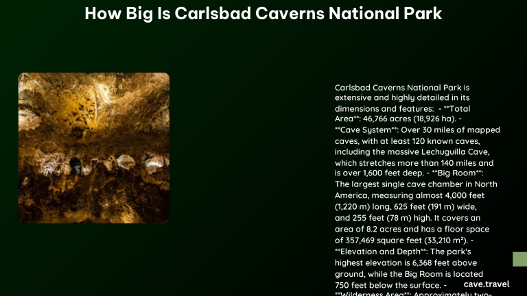 how big is carlsbad caverns national park