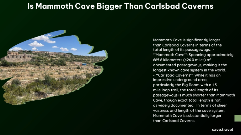 is mammoth cave bigger than carlsbad caverns