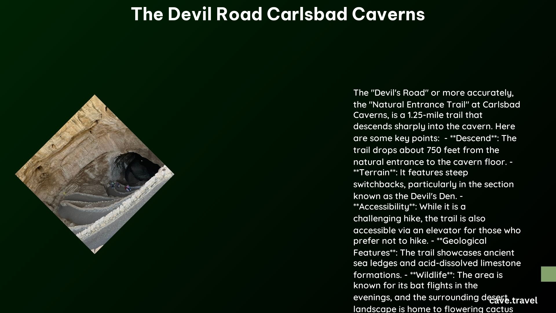 the devil road carlsbad caverns