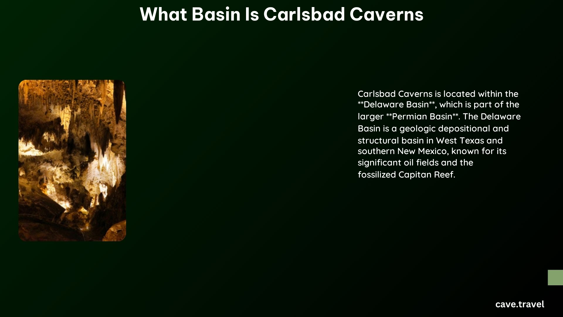 what basin is carlsbad caverns